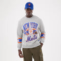 New York Mets MLB Sport Classic Grey Crew Neck Sweater-zelvios