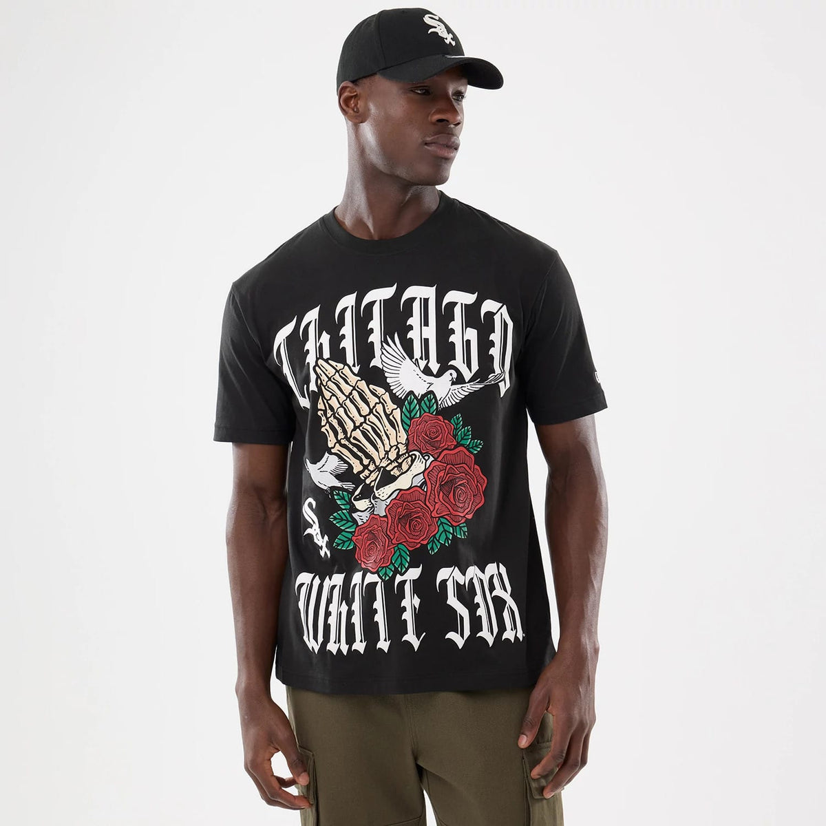 Chicago White Sox MLB Script Graphic Black T-Shirt-zelvios