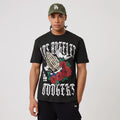 LA Dodgers MLB Script Graphic Black T-Shirt-zelvios