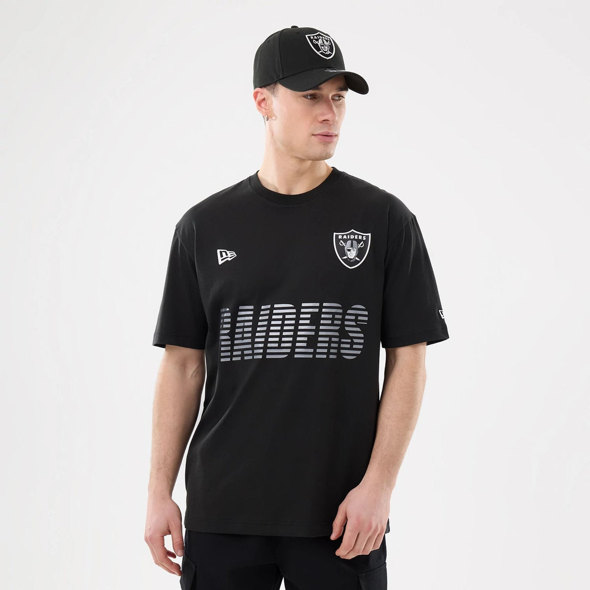 Las Vegas Raiders NFL Match Black T-Shirt-zelvios