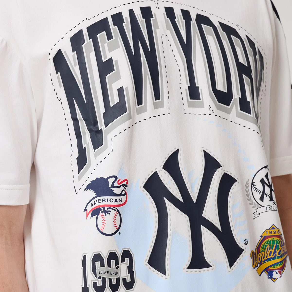 New York Yankees MLB Sport Classic White T-Shirt-zelvios