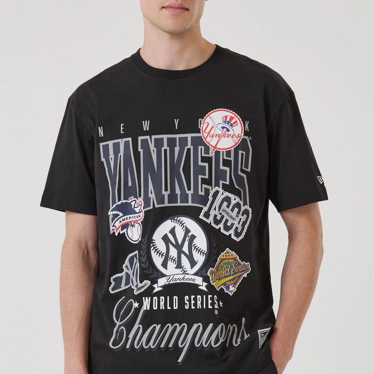 New York Yankees MLB Sport Classic Black T-Shirt-zelvios