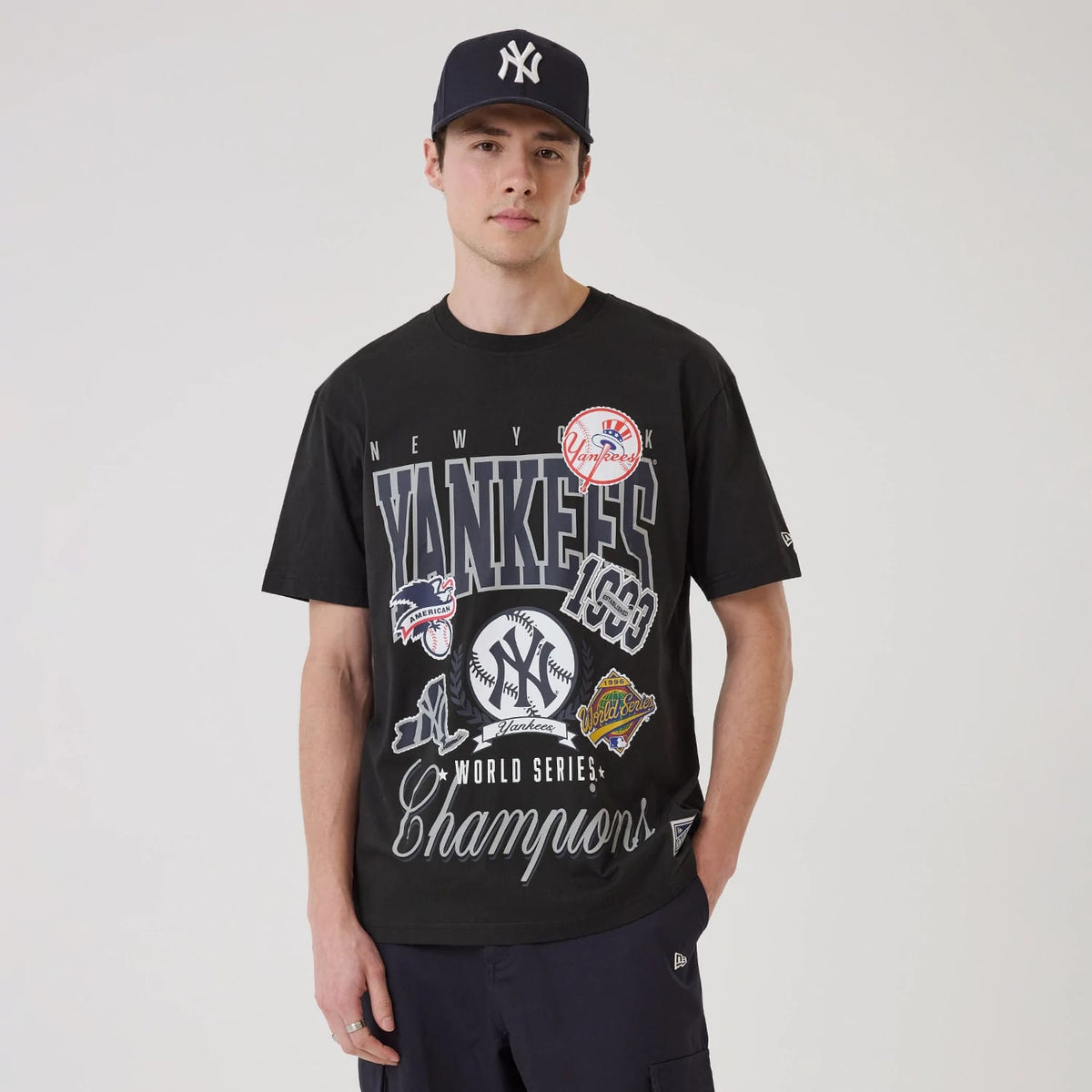New York Yankees MLB Sport Classic Black T-Shirt-zelvios