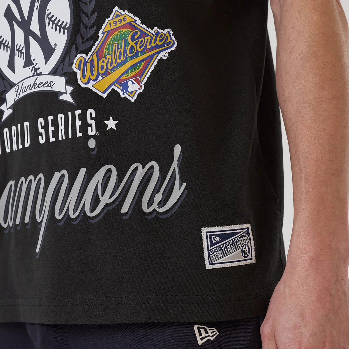 New York Yankees MLB Sport Classic Black T-Shirt-zelvios