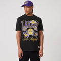LA Lakers NBA Sport Classic Black T-Shirt-zelvios