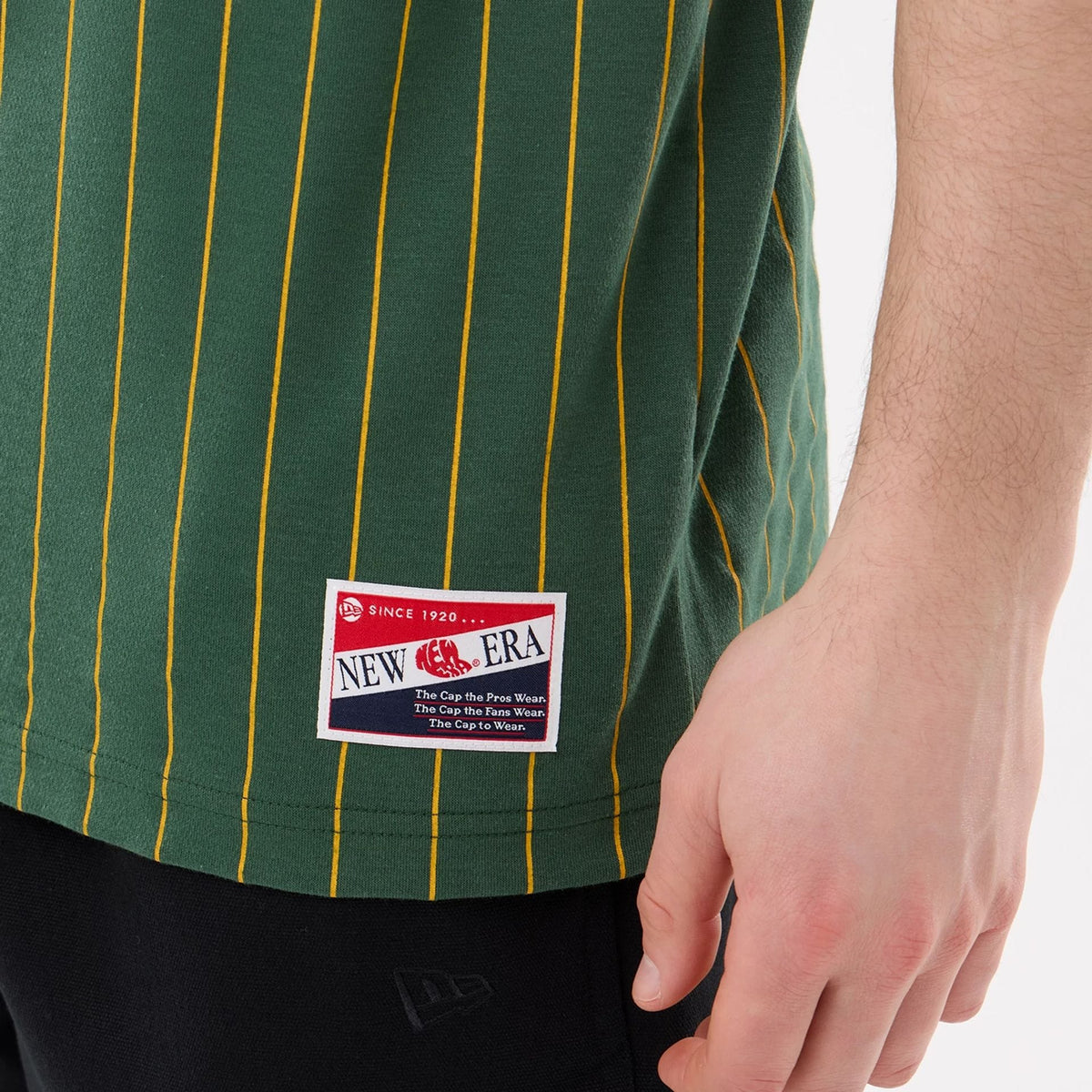 Athletics MLB Pinstripe Dark Green T-Shirt-zelvios