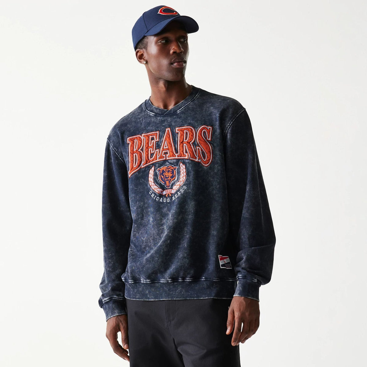 Chicago Bears NFL Navy Crew Neck Sweater-zelvios