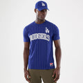 LA Dodgers MLB Pinstripe Dark Blue T-Shirt-zelvios