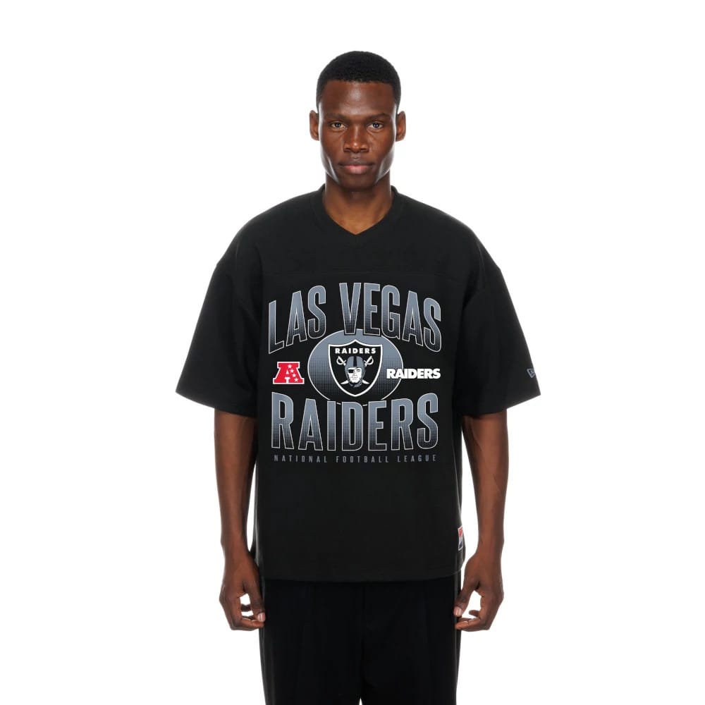 Las Vegas Raiders NFL Black Boxy T-Shirt-zelvios