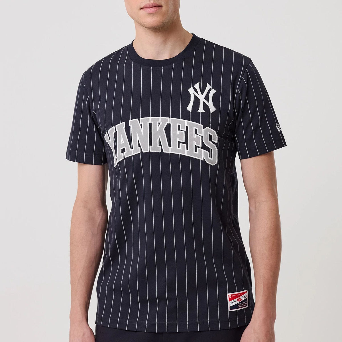 New York Yankees MLB Pinstripe Navy T-Shirt-zelvios