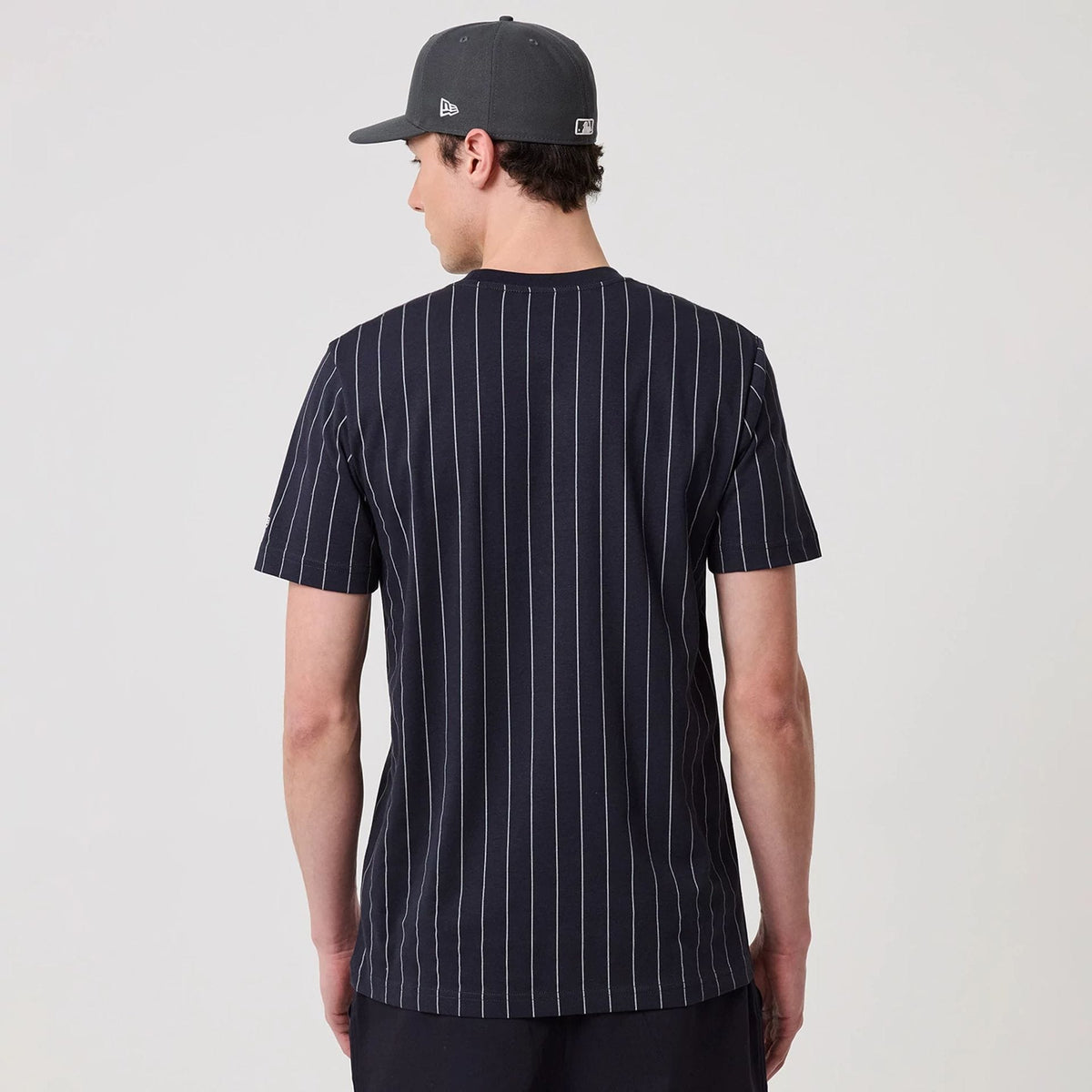 New York Yankees MLB Pinstripe Navy T-Shirt-zelvios