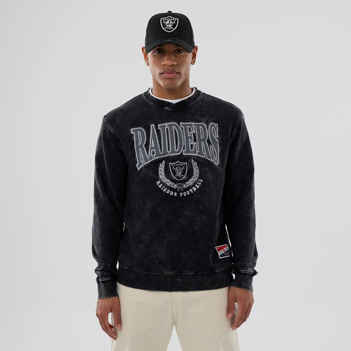 Las Vegas Raiders NFL Black Crew Neck Sweater-zelvios