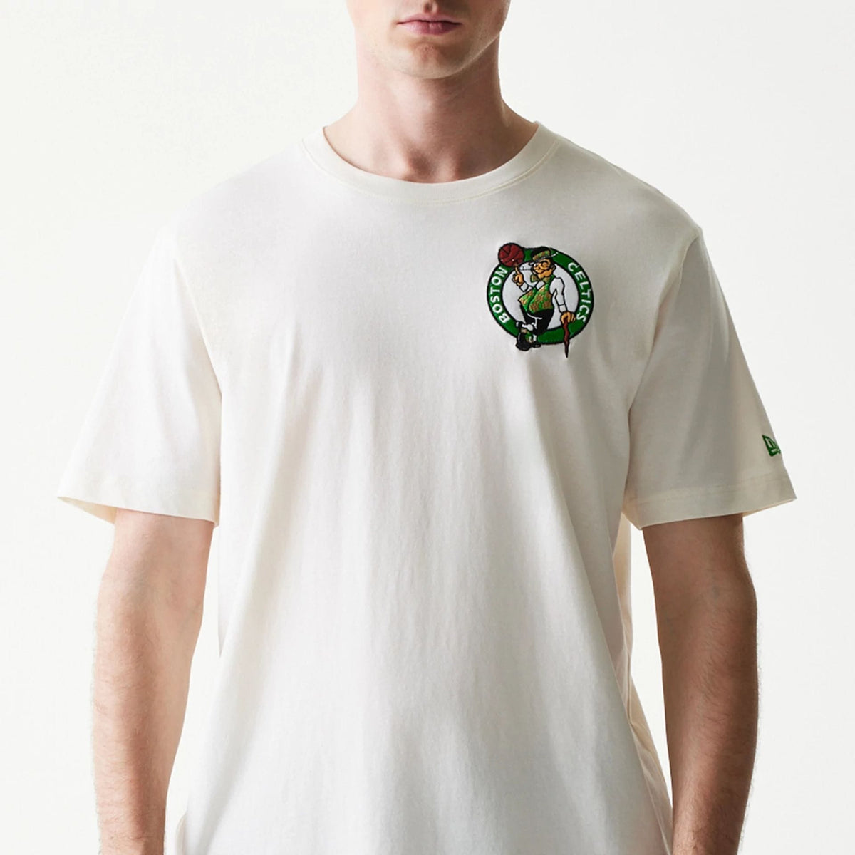 Boston Celtics NBA Hotdog Cream T-Shirt-zelvios