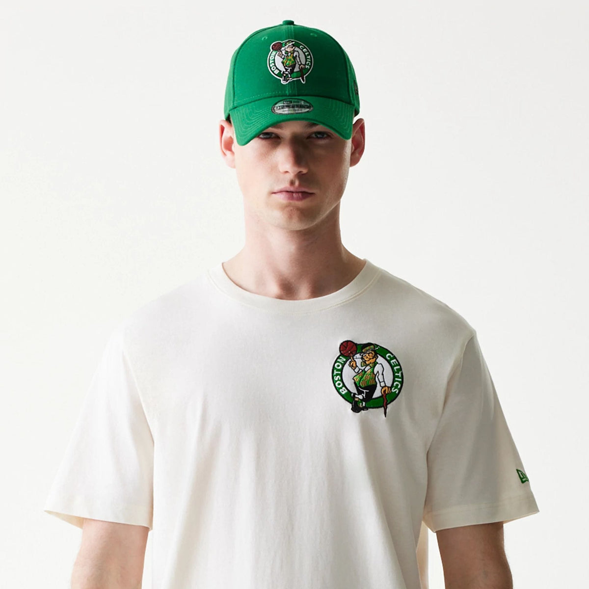 Boston Celtics NBA Hotdog Cream T-Shirt-zelvios