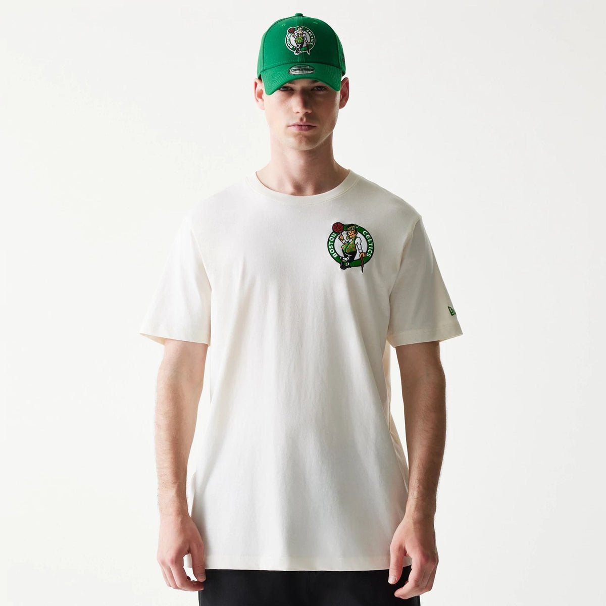 Boston Celtics NBA Hotdog Cream T-Shirt-zelvios