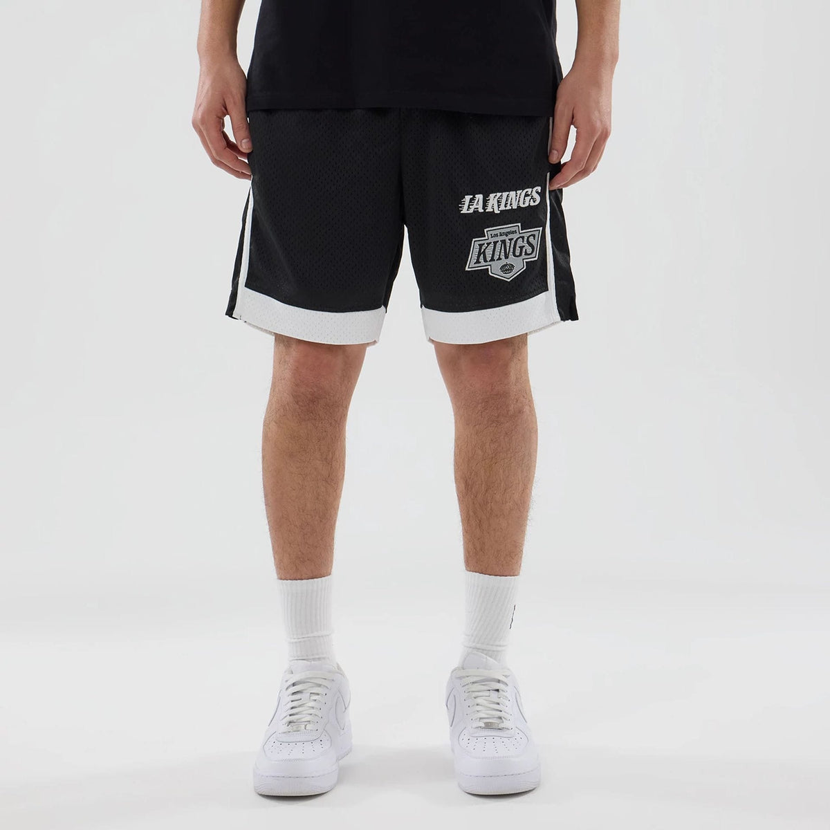 LA Kings NHL Black Mesh Shorts-zelvios