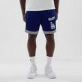 LA Dodgers MLB Dark Blue Mesh Shorts-zelvios