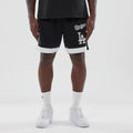 LA Dodgers MLB Black Mesh Shorts-zelvios