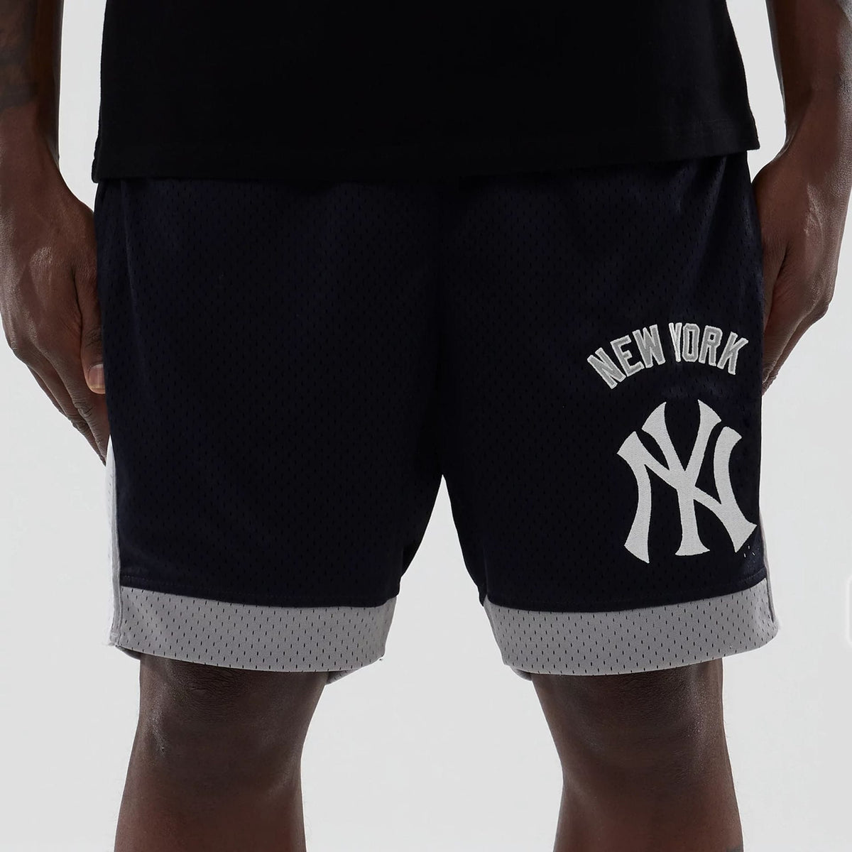 New York Yankees MLB Navy Mesh Shorts-zelvios
