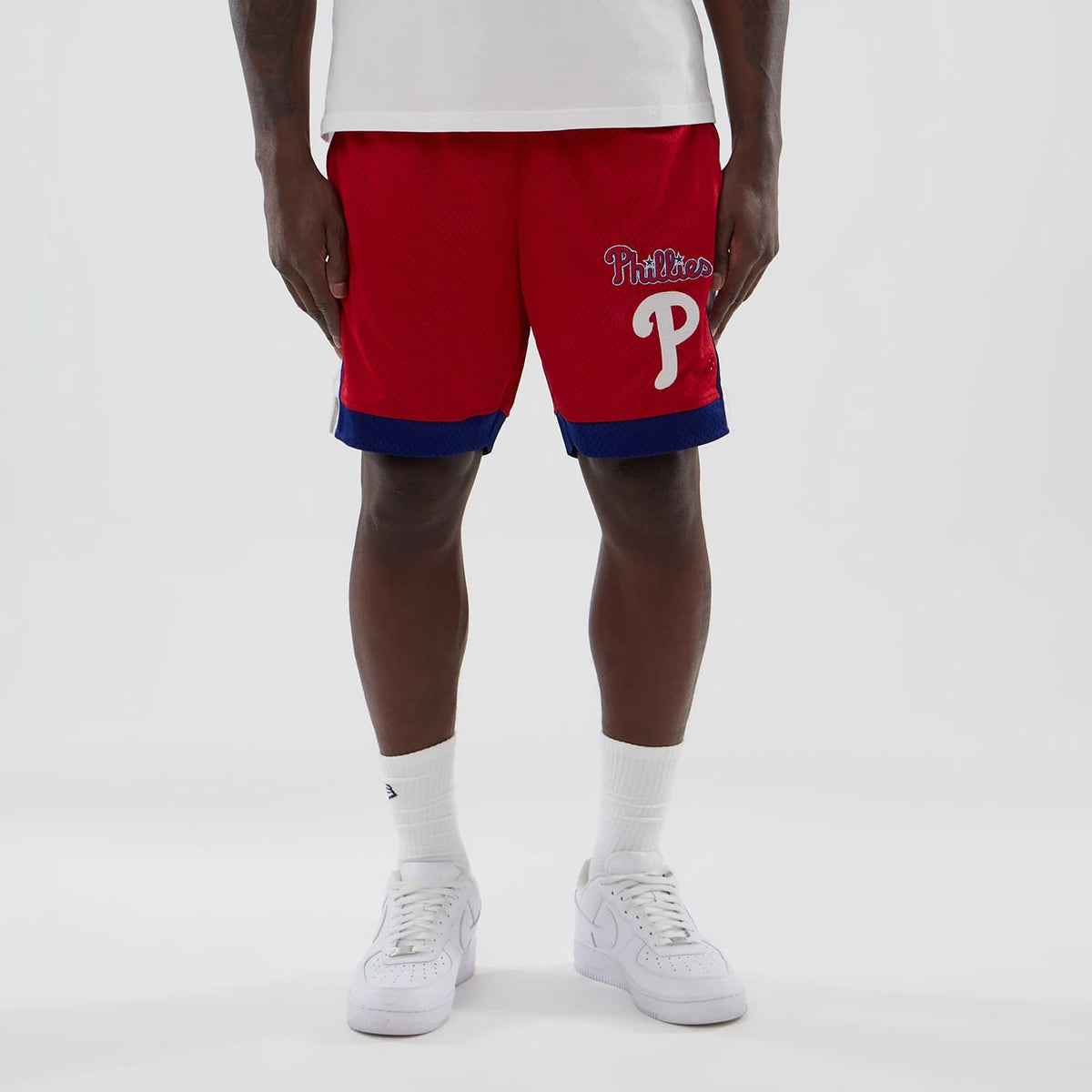 Philadelphia Phillies MLB Red Mesh Shorts-zelvios