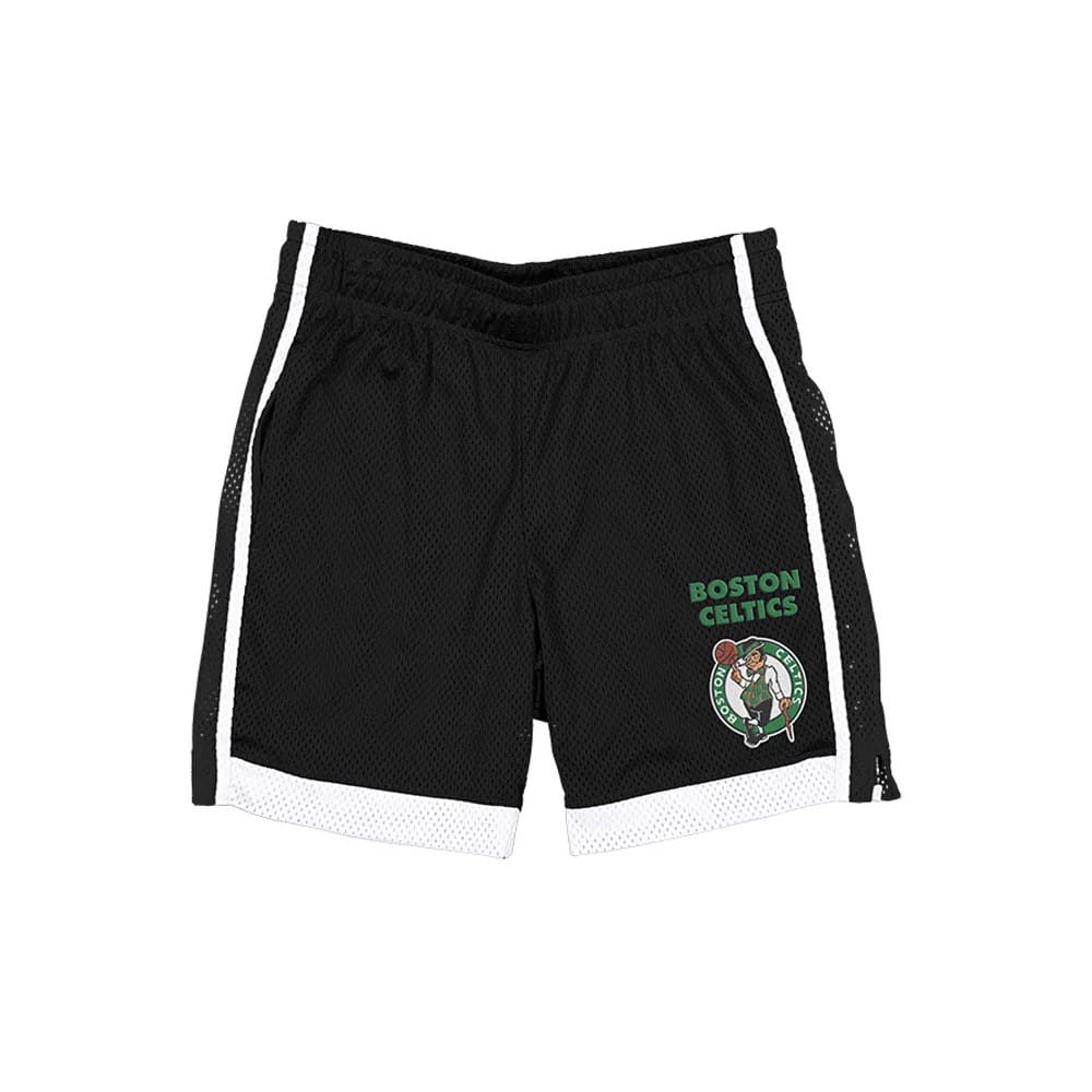 Boston Celtics NBA Black Mesh Shorts-zelvios