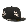 Chicago White Sox MLB Script Black 59FIFTY Fitted Cap-zelvios