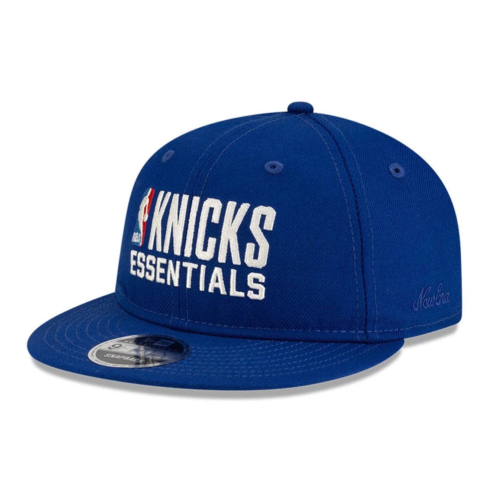 New York Knicks FOG x NBA Blue Retro Crown 9FIFTY Adjustable Cap-zelvios