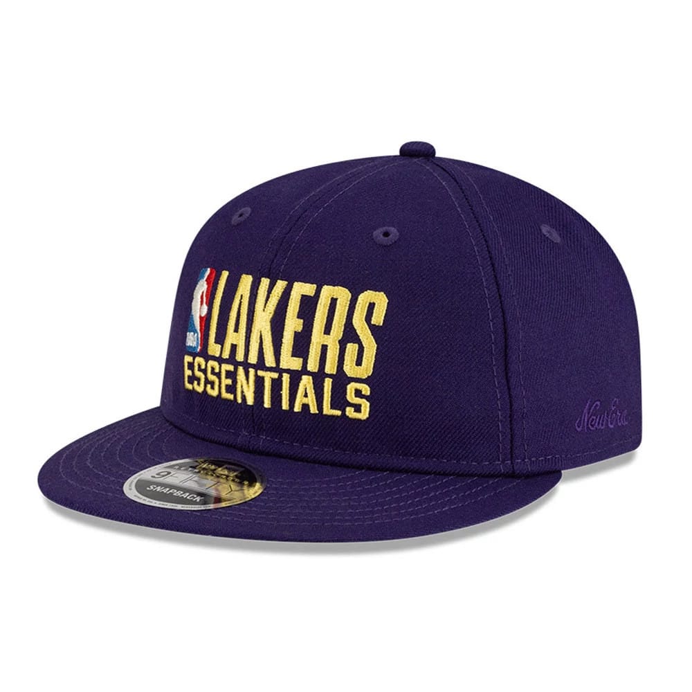LA Lakers FOG x NBA Dark Purple Retro Crown 9FIFTY Adjustable Cap-zelvios