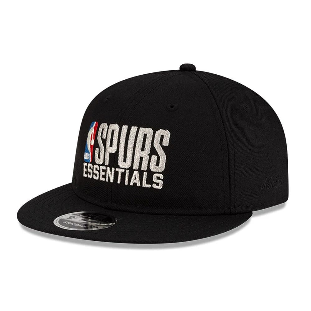 San Antonio Spurs FOG x NBA Black Retro Crown 9FIFTY Adjustable Cap-zelvios