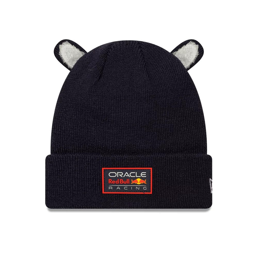 Red Bull Racing Child Ears Dark Blue Cuff Knit Beanie Hat-zelvios