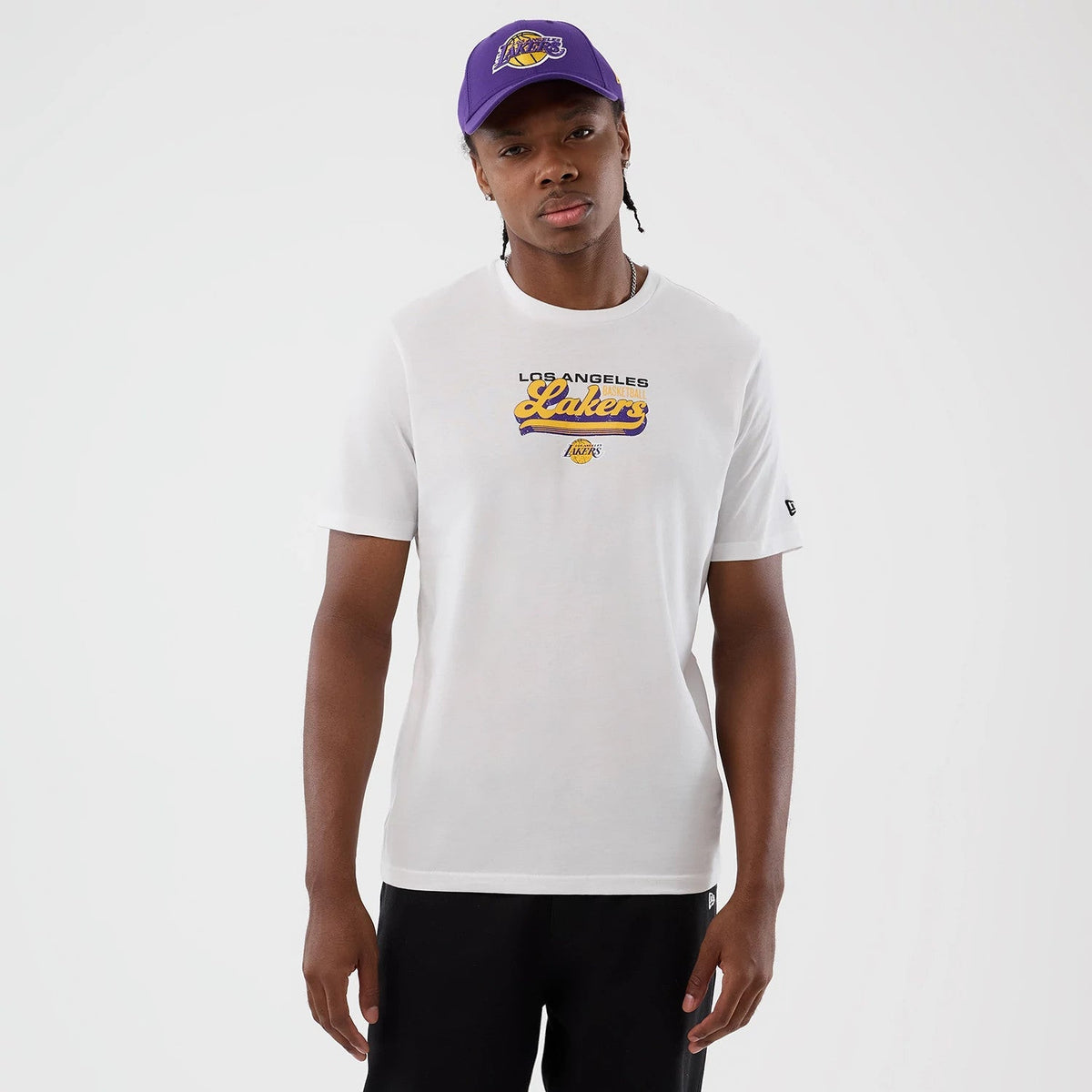 LA Lakers NBA Back To School White T-Shirt-zelvios