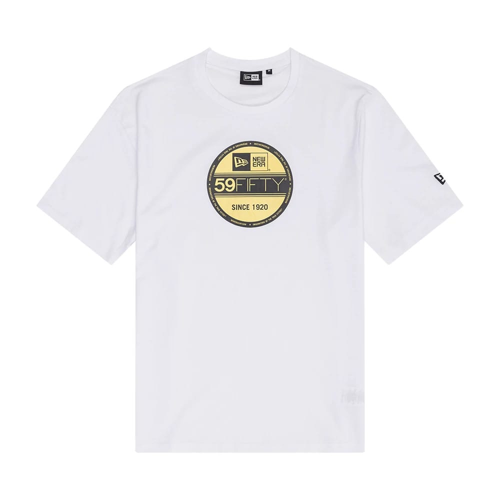 New Era Sticker Graphic White T-Shirt-zelvios