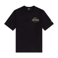 LA Lakers NBA Neon Graphic Black T-Shirt-zelvios