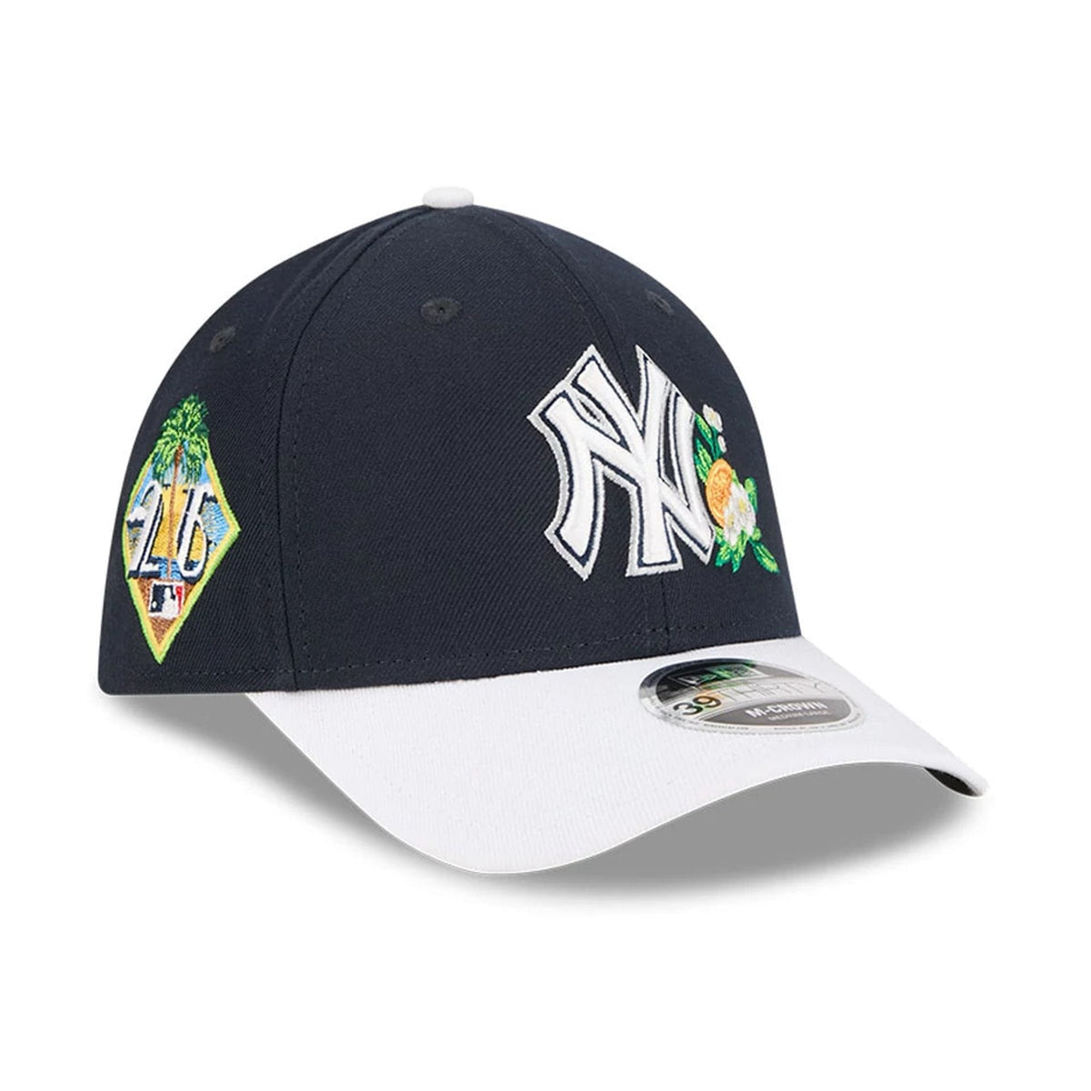 Yankees MLB Spring Training 2026 Navy 39THIRTY M-Crown Stretch Fit Cap-zelvios