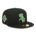 Chicago White Sox MLB Saint Patrick's Day Black 59FIFTY Fitted Cap-zelvios