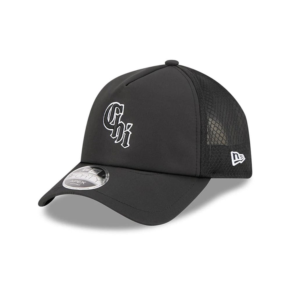 White Sox MLB Batting Practice 2026 Black 9FORTY Apex Adjustable Cap-zelvios