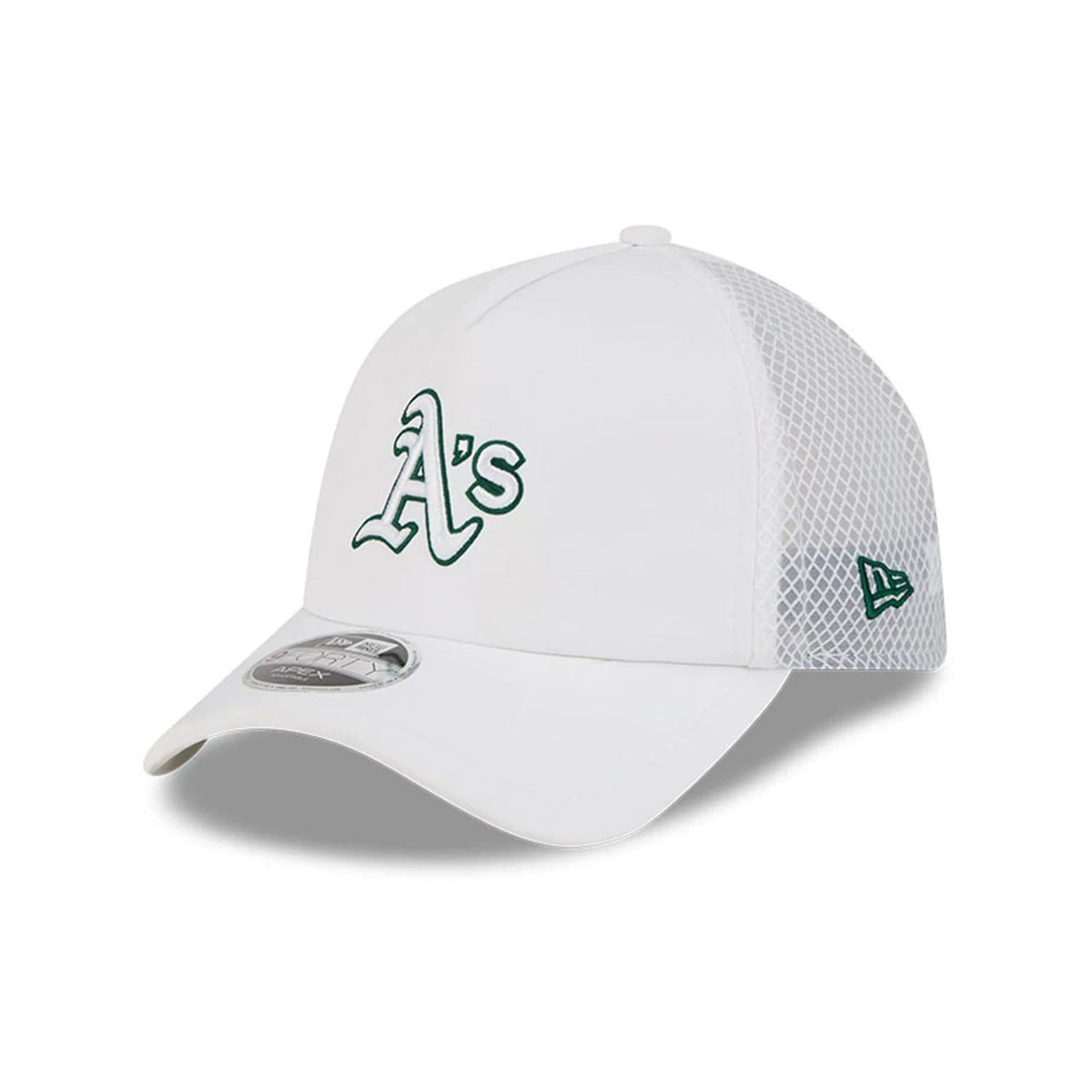 Athletics MLB Batting Practice 2026 White 9FORTY Apex Adjustable Cap-zelvios