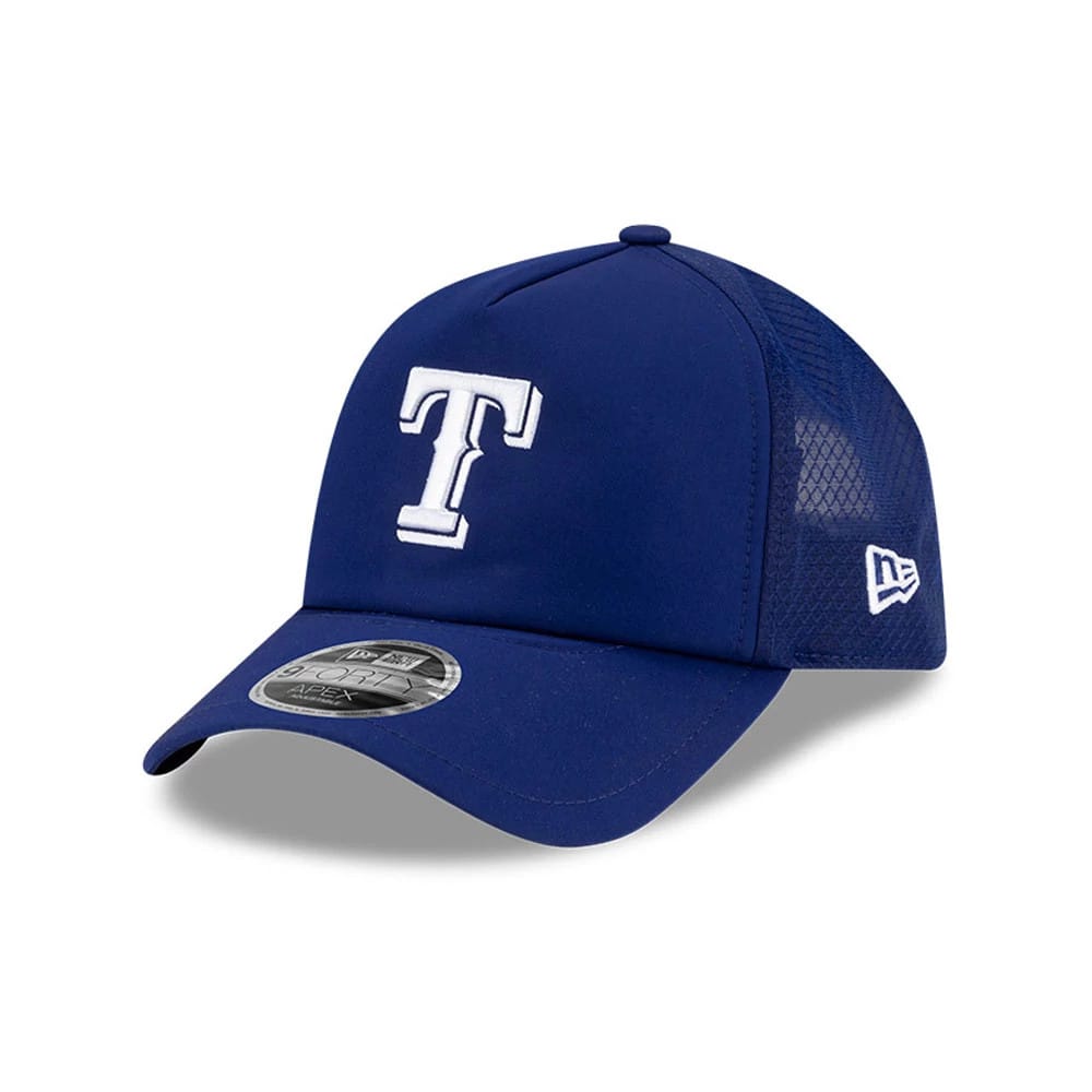 Texas Rangers MLB Batting Practice 2026 Dark Blue 9FORTY Apex Adjustable Cap-zelvios
