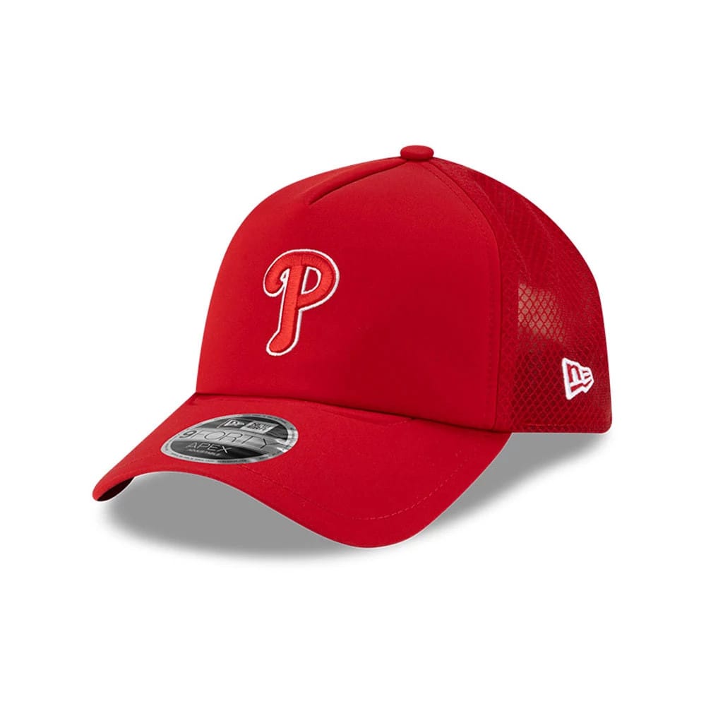 Philadelphia Phillies MLB Batting Practice 2026 Red 9FORTY Apex Adjustable Cap-zelvios