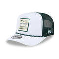 Athletics MLB Lines Dark Green 9FIFTY A-Frame Snapback Adjustable Cap-zelvios