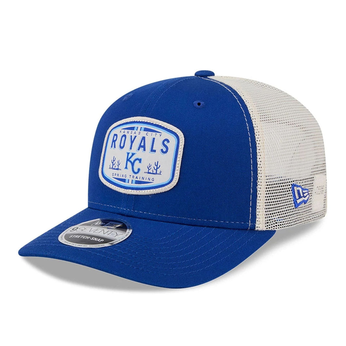 Kansas City Royals MLB Patch Blue 9SEVENTY Stretch Snap Adjustable Cap-zelvios
