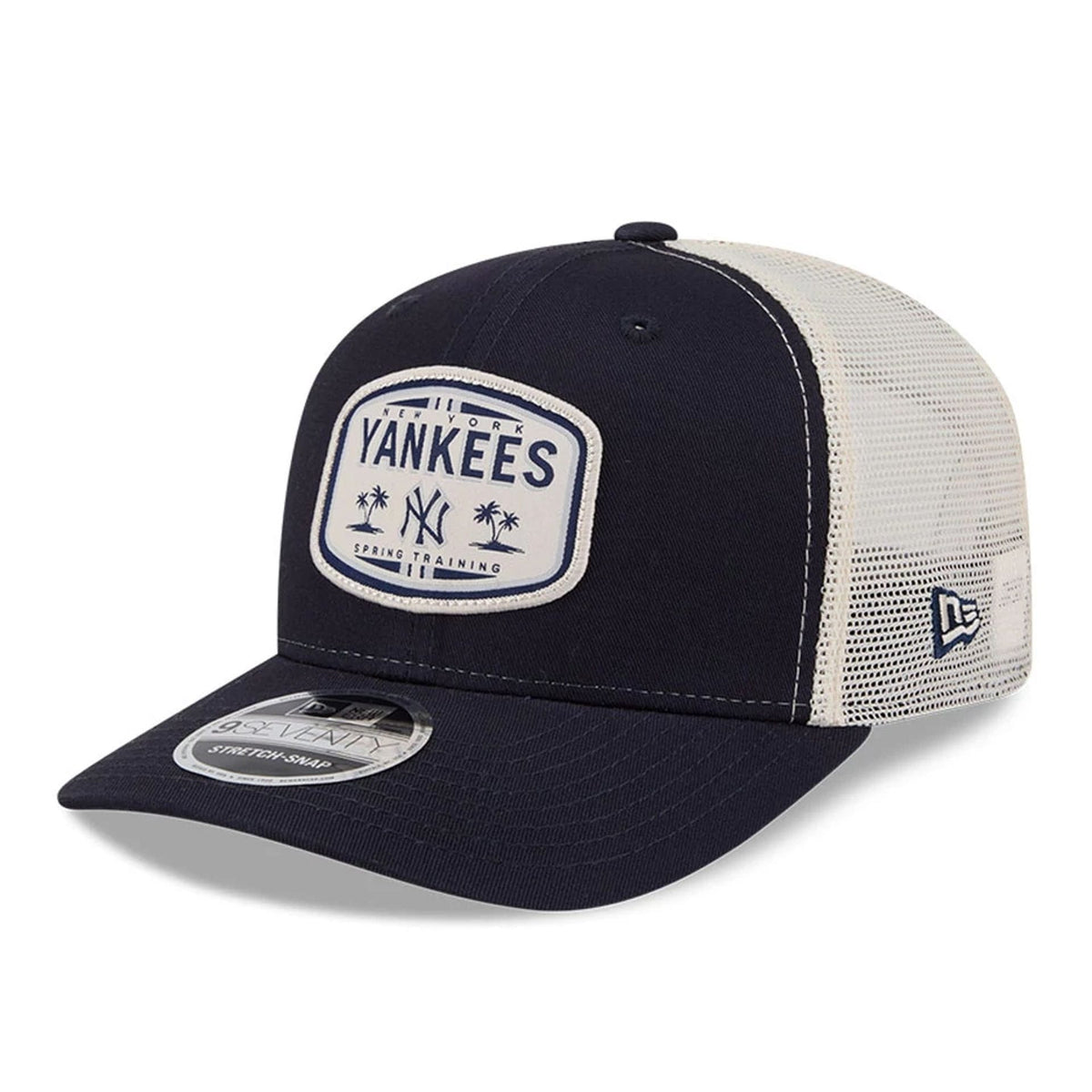 New York Yankees MLB Patch Navy 9SEVENTY Stretch Snap Adjustable Cap-zelvios