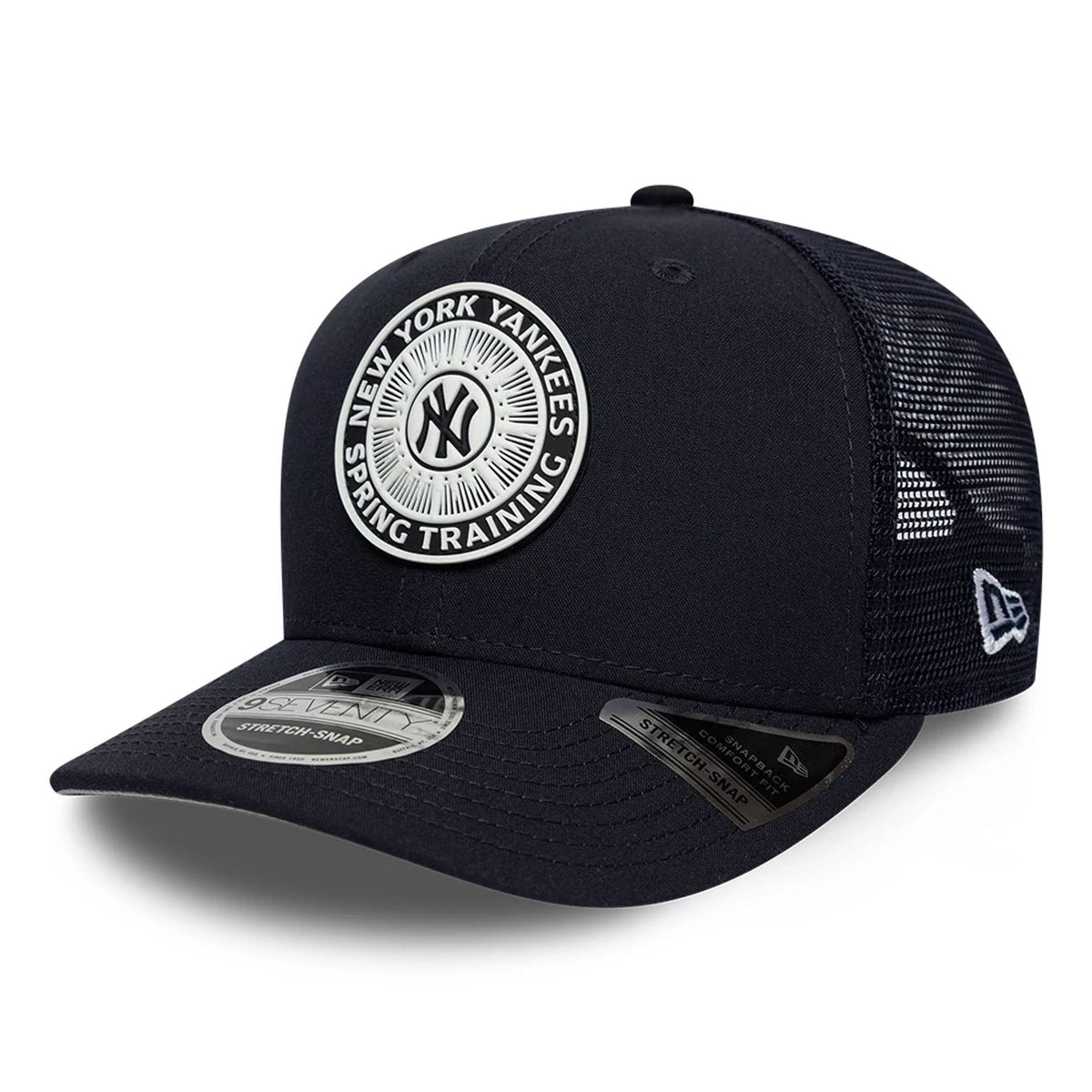 New York Yankees MLB Circles Navy 9SEVENTY Stretch Snap Adjustable Cap-zelvios