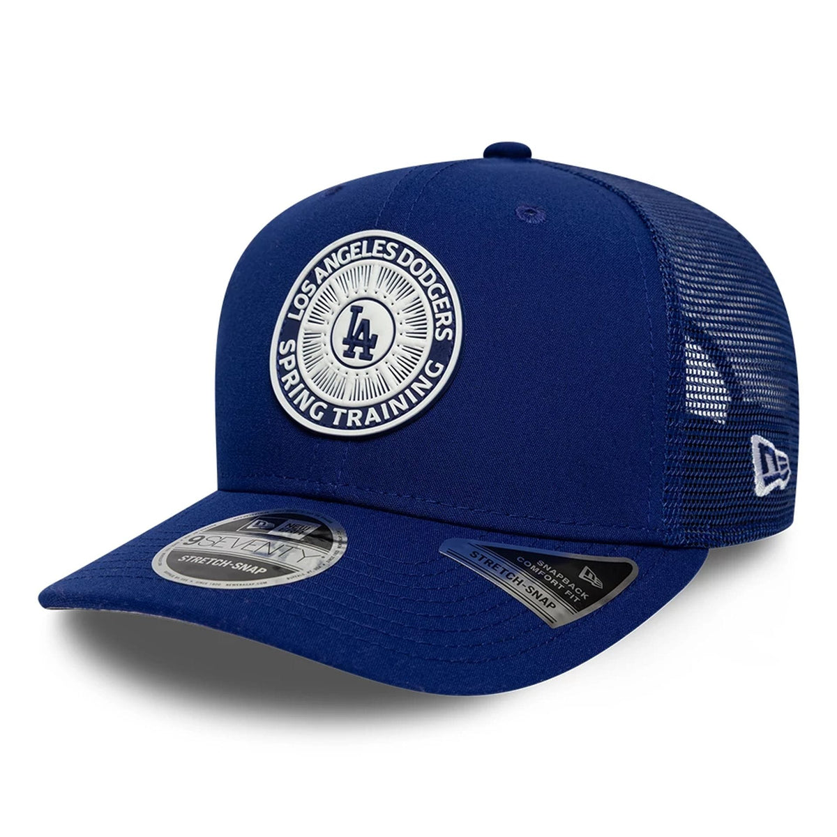 LA Dodgers MLB Circles Dark Blue 9SEVENTY Stretch Snap Adjustable Cap-zelvios