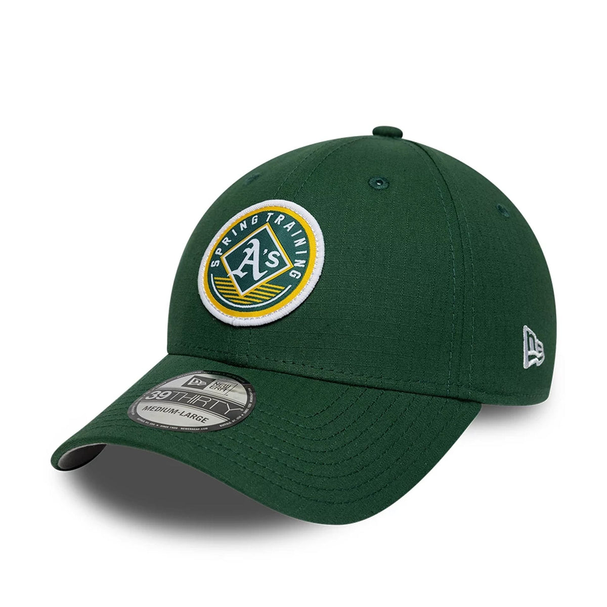 Athletics MLB Ripstop Dark Green 39THIRTY Stretch Fit Cap-zelvios