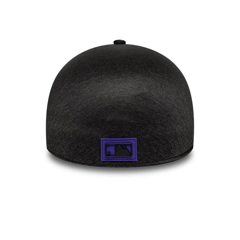 Colorado Rockies MLB Clubhouse Black 39THIRTY Infinity Stretch Fit Cap-kentox