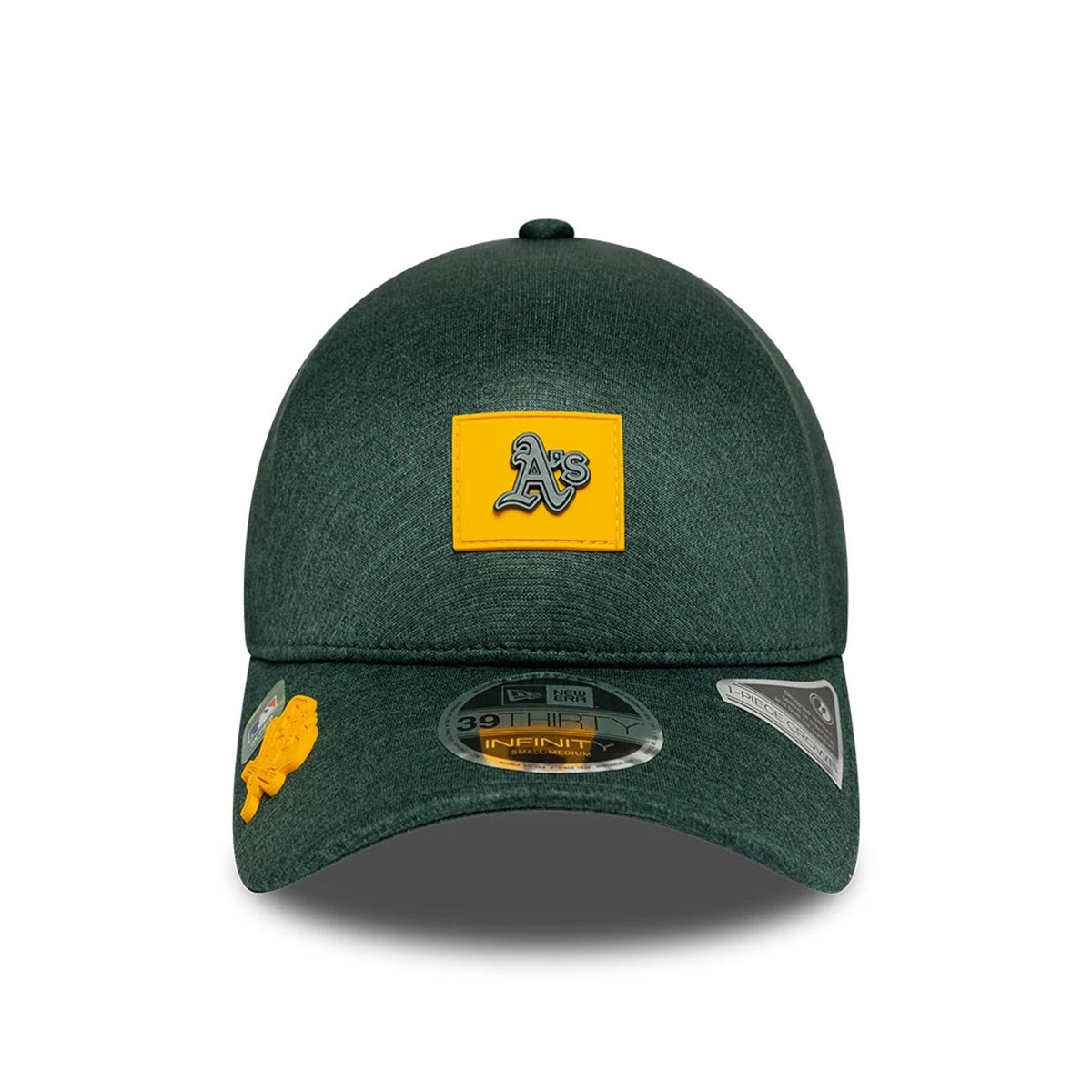 Athletics MLB Clubhouse Dark Green 39THIRTY Infinity Stretch Fit Cap-zelvios