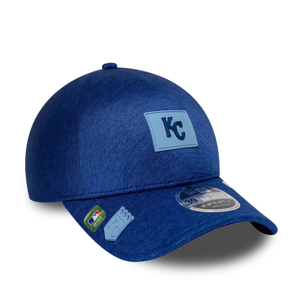 Kansas City Royals MLB Clubhouse Blue 39THIRTY Infinity Stretch Fit Cap-zelvios