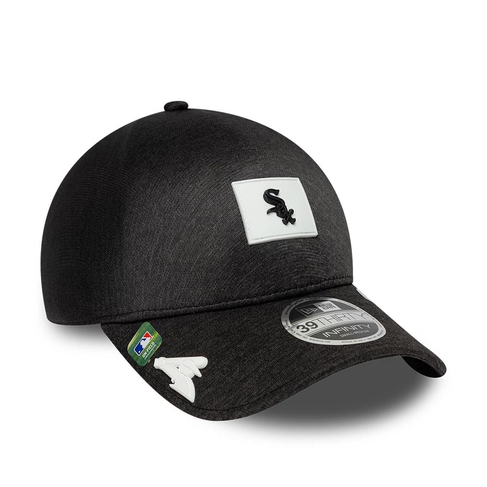 Chicago White Sox MLB Clubhouse Black 39THIRTY Infinity Stretch Fit Cap-zelvios