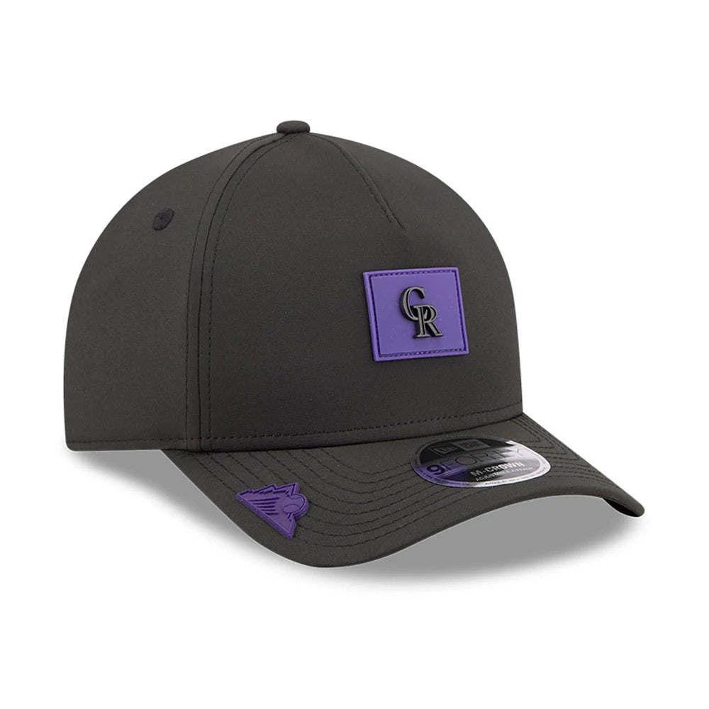 Colorado Rockies MLB Clubhouse Black 9FORTY M-Crown A-Frame Adjustable Cap-kentox